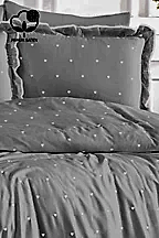 Amore Pamuk Saten Çift Kişilik Kalpli Nevresim Takımı