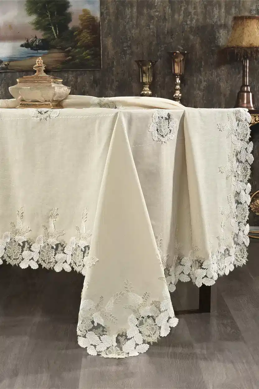 Floransa Leke Tutmaz Dertsiz Masa Örtüsü (160 x 260 cm) - Nazik Home - Yuvama Değer!