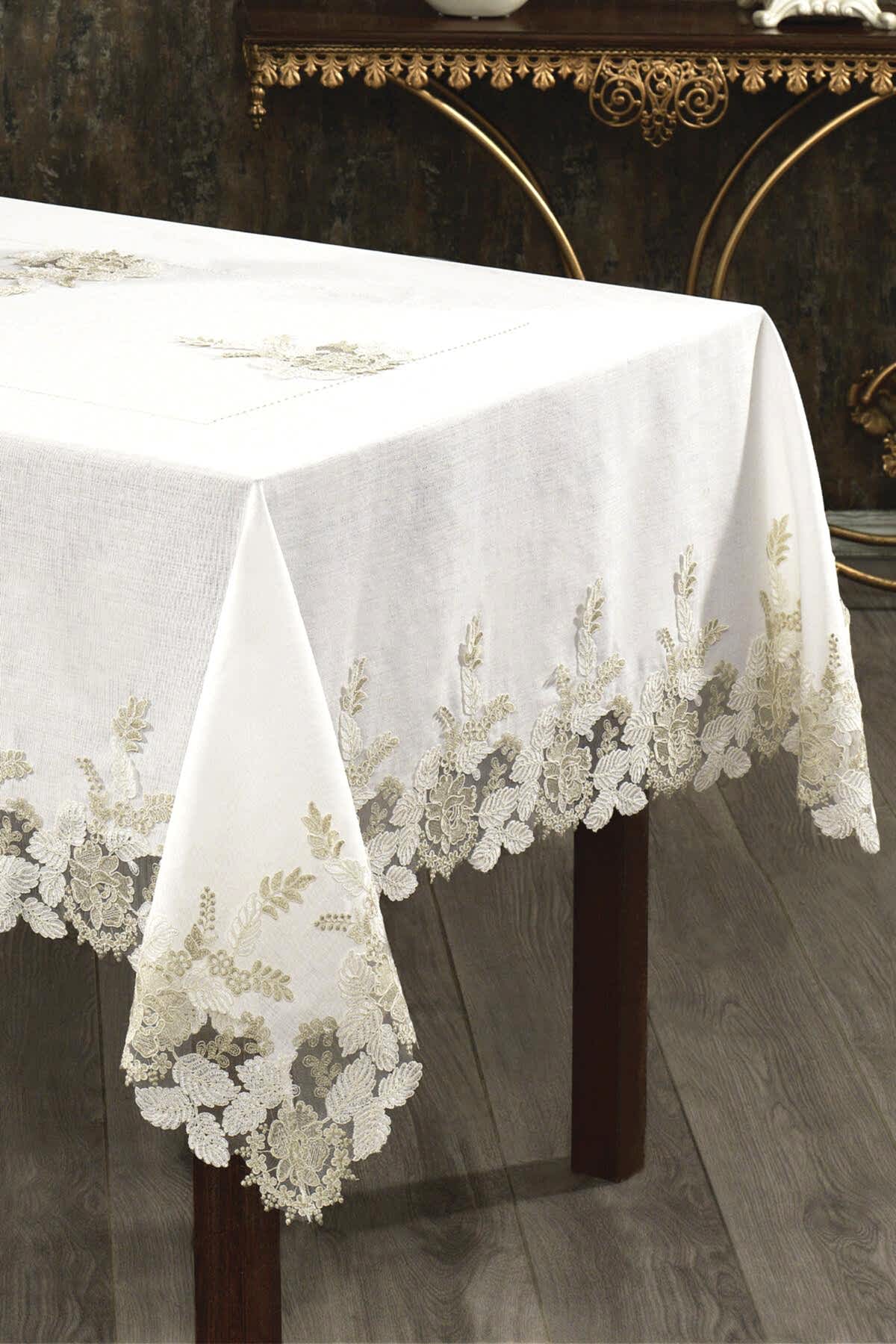 Floransa Leke Tutmaz Dertsiz Masa Örtüsü (160 x 260 cm) - Nazik Home - Yuvama Değer!