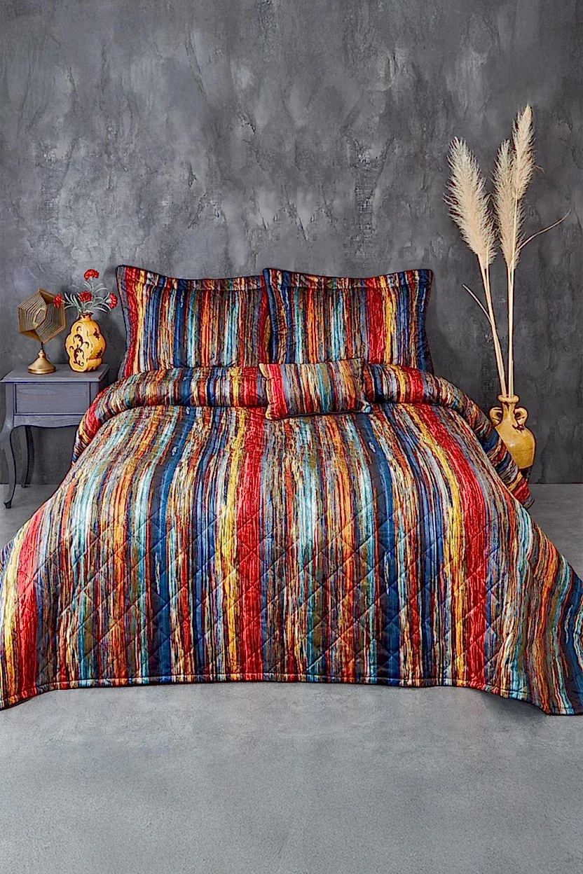 Florida Çift Kişilik Yatak Örtüsü - Nazik Home - Yuvama Değer!