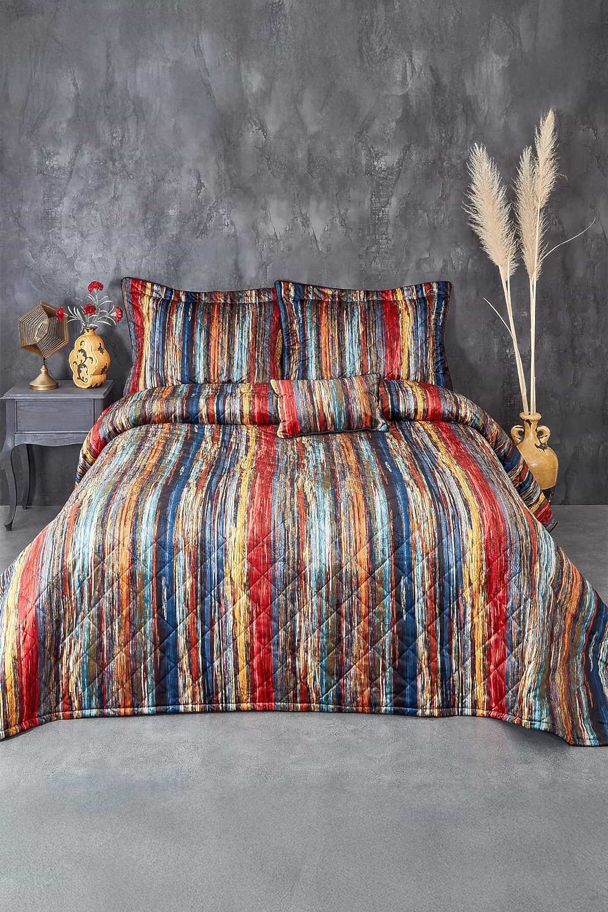 Florida Çift Kişilik Yatak Örtüsü - Nazik Home - Yuvama Değer!