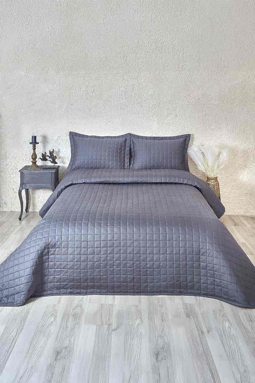 Girne Kapitoneli Çift Kişilik Yatak Örtüsü - Nazik Home - Yuvama Değer!