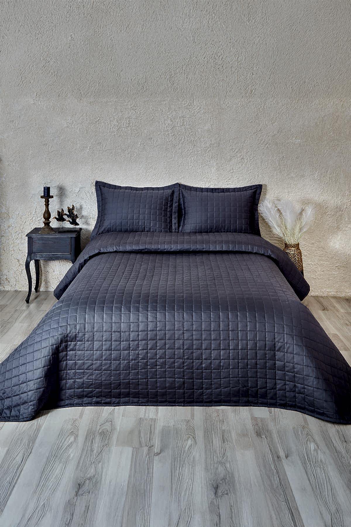 Girne Kapitoneli Çift Kişilik Yatak Örtüsü - Nazik Home - Yuvama Değer!