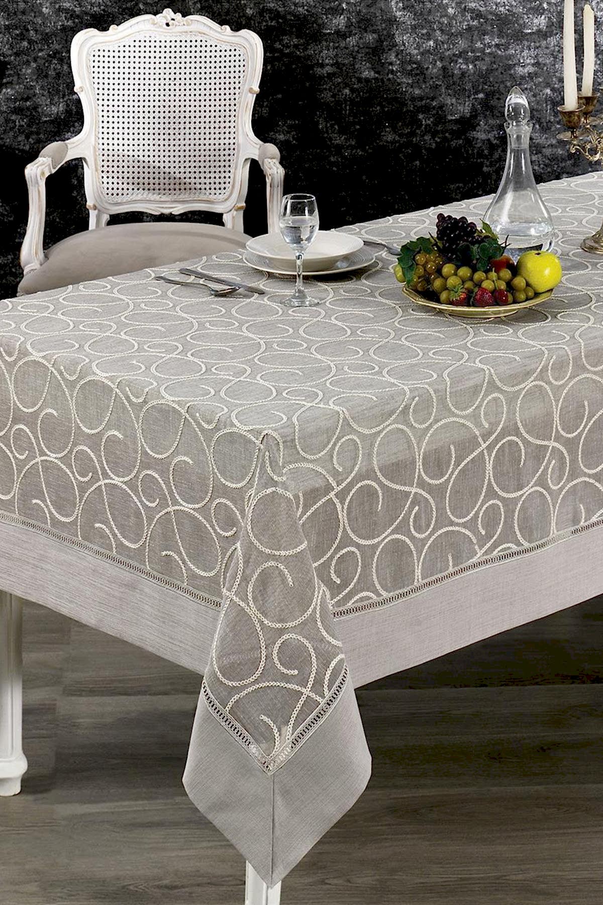 Glory Leke Tutmaz Dertsiz Masa Örtüsü (160 x 260 cm) - Nazik Home - Yuvama Değer!