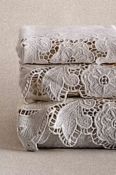 Hidiv Dantelli Yüz Havlusu (50 x 90 cm) - Nazik Home - Yuvama Değer!