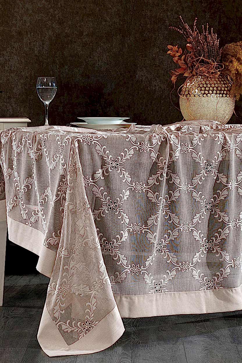 Nitra Leke Tutmaz Dertsiz Masa Örtüsü (160 x 260 cm) - Nazik Home - Yuvama Değer!