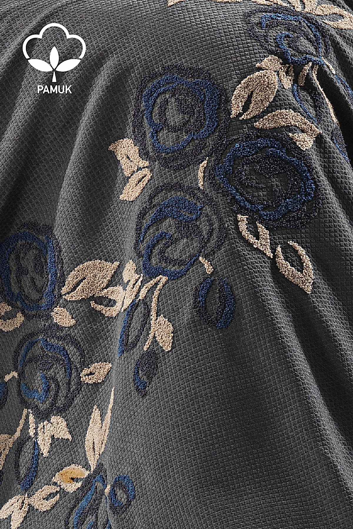 Oasis Çiçek Nakışlı Çift Kişilik 9 Parça Nevresim + Pike Set - Nazik Home - Yuvama Değer!