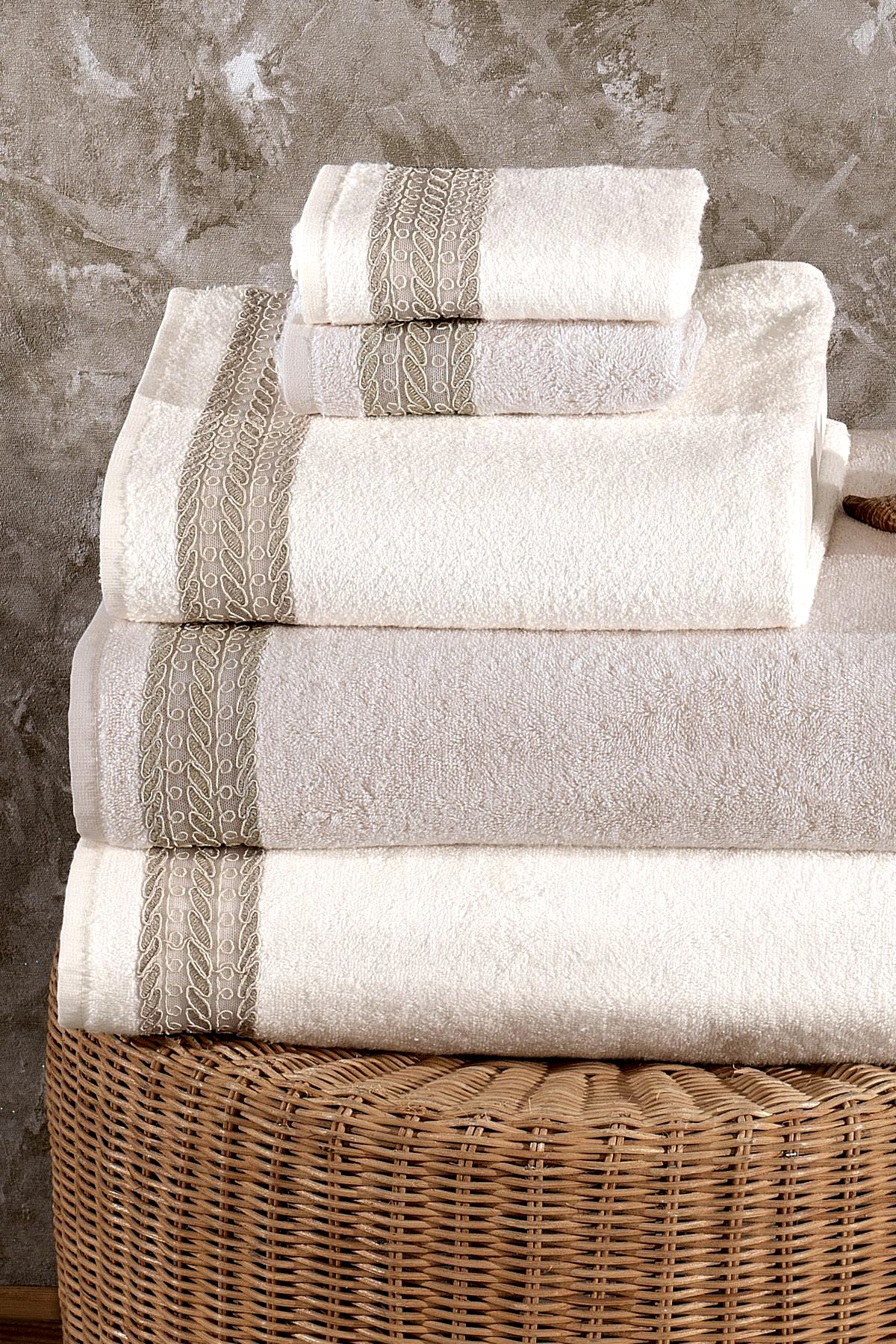 Rasta Nakışlı Banyo Havlusu (90 x 150 cm) - Nazik Home - Yuvama Değer!