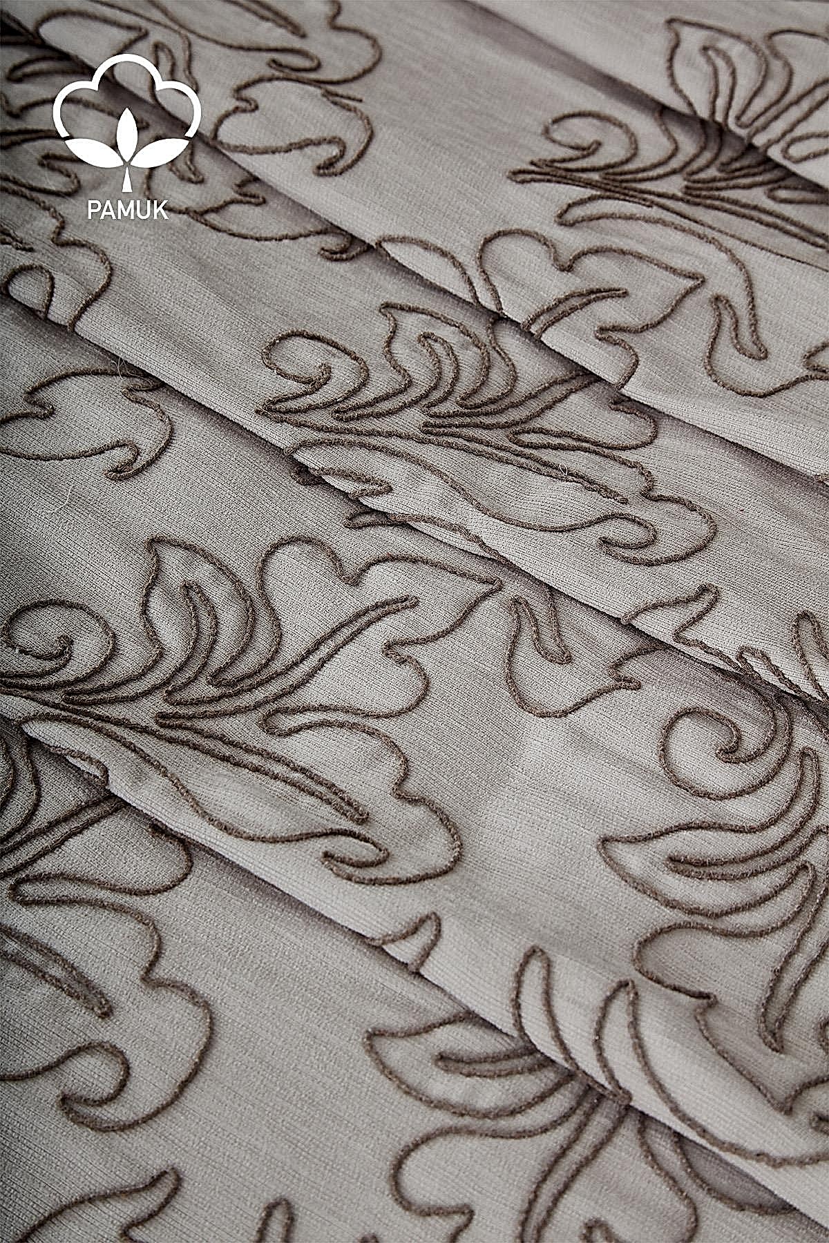 Ribera İşlemeli Çift Kişilik 9 Parça Nevresim + Pike Set - Nazik Home - Yuvama Değer!