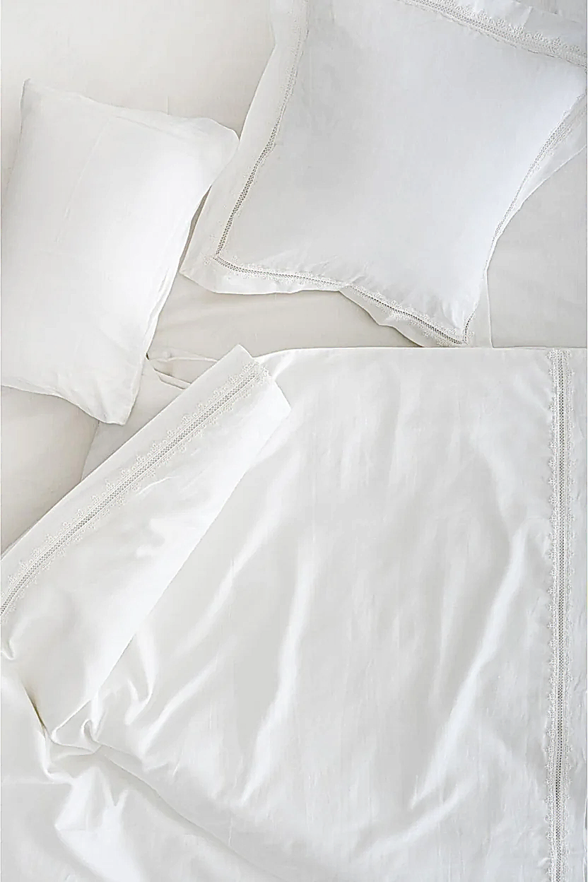 Sena Bebek İşlemeli Pamuk Saten 4 Parça Nevresim Takımı