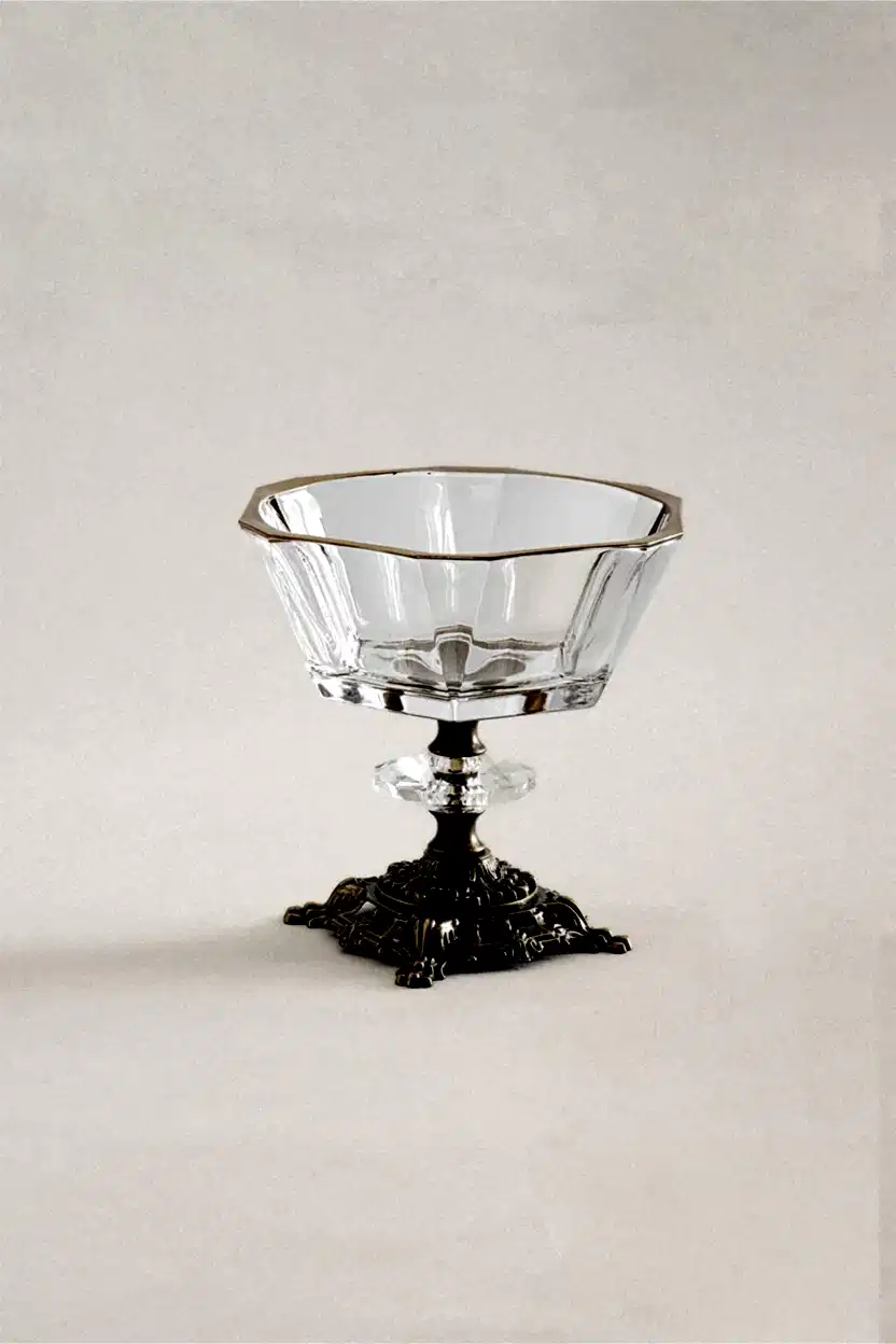 Sierra Eskitme Detaylı Döküm Ayak Sunum Kasesi (15 cm) - Nazik Home - Yuvama Değer!