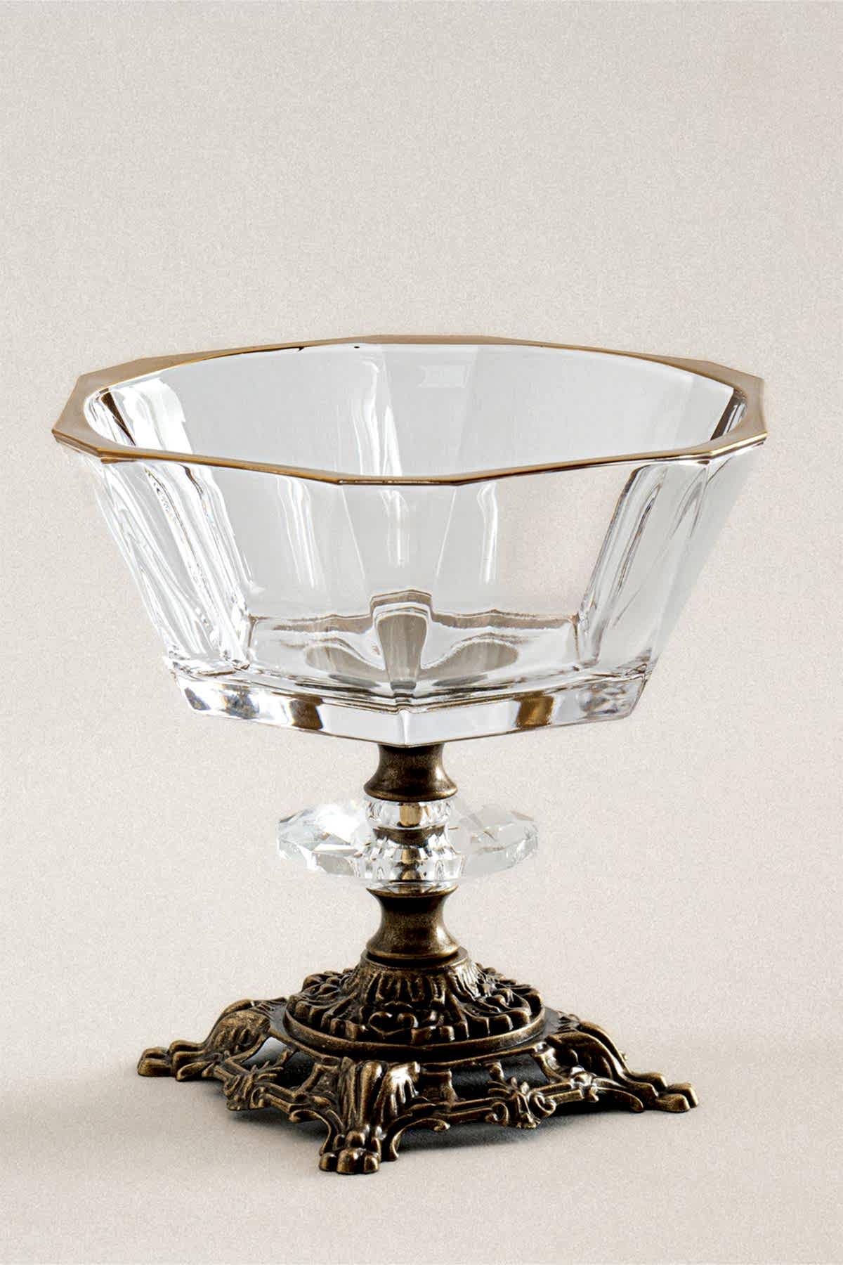 Sierra Eskitme Detaylı Döküm Ayak Sunum Kasesi (15 cm) - Nazik Home - Yuvama Değer!