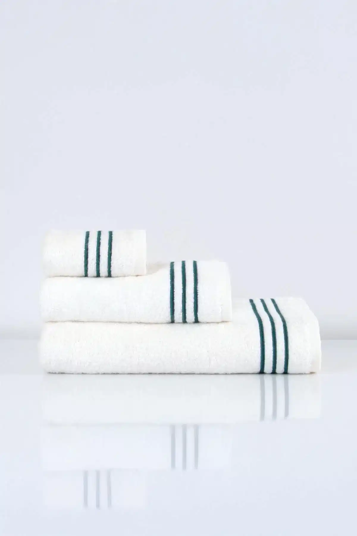 Zen Çizgi Nakışlı El Havlusu (30 x 50 cm) - Nazik Home - Yuvama Değer!